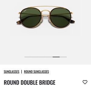 Round double bridge Raybans